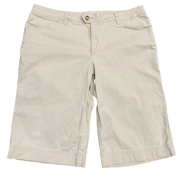 Dickies Shorts Dickies Womens 2 Khaki Bermuda Shorts Knee Length